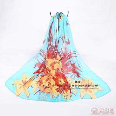 秋冬季熱銷(xiāo)雪紡印花絲巾 多彩旅游裝飾與批發(fā)的完美選擇